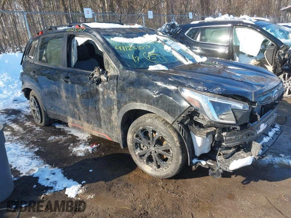 2024 Subaru Forester Sport with VIN JF2SKAGC8RH487960, listed as a IAAI auction lot 41251017 with 11,758 mi miles. Bid and sale history available at carsss.com. Image 1.