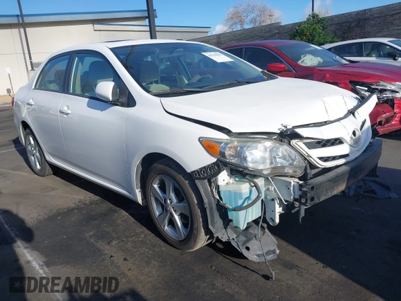 2012 Toyota Corolla L with VIN 5YFBU4EE6CP004654, listed as a IAAI auction lot 41939901 with 86,678 mi miles and . Bid and sale history available at DreamBid. Image 1.