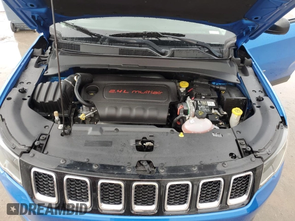 2017 Jeep Compass Sport with VIN 3C4NJCAB2HT690739, listed as a Copart auction lot 85103254 with 120,510 mi miles and Salvage Title. Bid and sale history available at carsss.com. Image 13.
