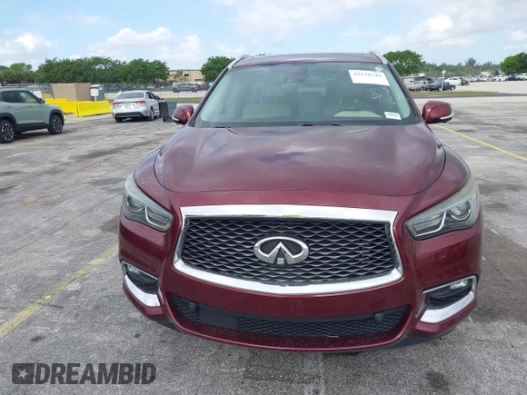 2019 Infiniti QX60 LUXE with VIN 5N1DL0MN3KC502044, listed as a IAAI auction lot 42130349 with 276,156 mi miles. Bid and sale history available at carsss.com. Image 6.