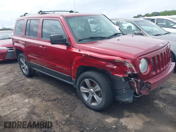 2016 Jeep Patriot Latitude z VIN 1C4NJRFBXGD657097, wystawiony jako IAAI lot #42094327 z przebiegiem 218 389 mil mil oraz . Historia ofert i sprzedaży dostępna na DreamBid. Obrazek 1.