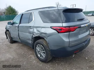 2023 Chevrolet Traverse LT Cloth with VIN 1GNEVGKW7PJ242071, listed as a IAAI auction lot 41799940 with 46,698 mi miles. Bid and sale history available at carsss.com. Image 3.