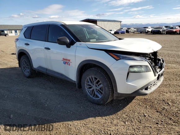 2023 Nissan Rogue S with VIN 5N1BT3AB2PC885260, listed as a Copart auction lot 48821525 with 38,672 mi miles and Salvage title. Bid and sale history available at DreamBid. Image 4.