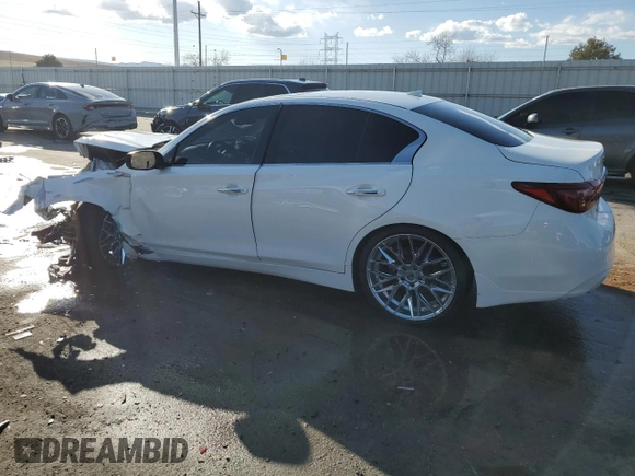 2020 Infiniti Q50 with VIN JN1EV7AR6LM250968, listed as a Copart auction lot 48635185 with 32,402 mi miles and Salvage Title. Bid and sale history available at DreamBid. Image 2.