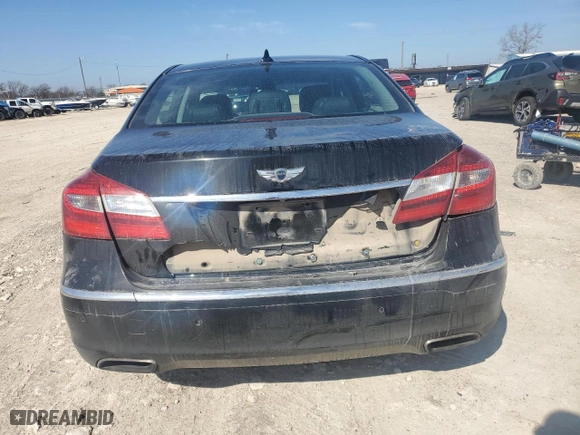 2012 Hyundai Genesis 3.8L with VIN KMHGC4DD2CU192640, listed as a Copart auction lot 46691275 with 188,602 mi miles and Salvage Title. Bid and sale history available at carsss.com. Image 6.