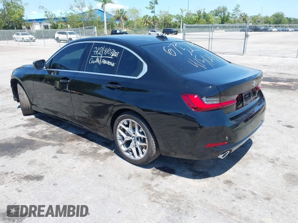 2025 BMW 3 Series 330i with VIN 3MW69CW08S8F16752, listed as a IAAI auction lot 42023109 with 3,031 mi miles and . Bid and sale history available at DreamBid. Image 3.