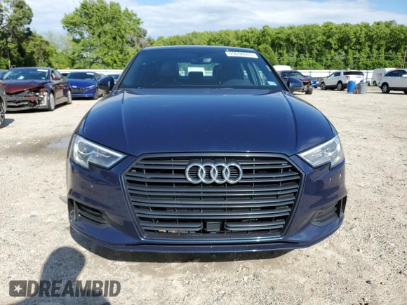 2019 Audi A3 Sedan Premium with VIN WAUAUGFF1KA102138, listed as a Copart auction lot 49698663 with 56,718 mi miles. Bid and sale history available at carsss.com. Image 5.