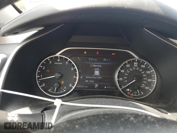 2019 Nissan Murano SV z VIN 5N1AZ2MJ1KN130234, wystawiony jako Copart lot #57672575 z przebiegiem 43 442 mil mil oraz Szkoda całkowita • Salvage title. Historia ofert i sprzedaży dostępna na DreamBid. Obrazek 9.