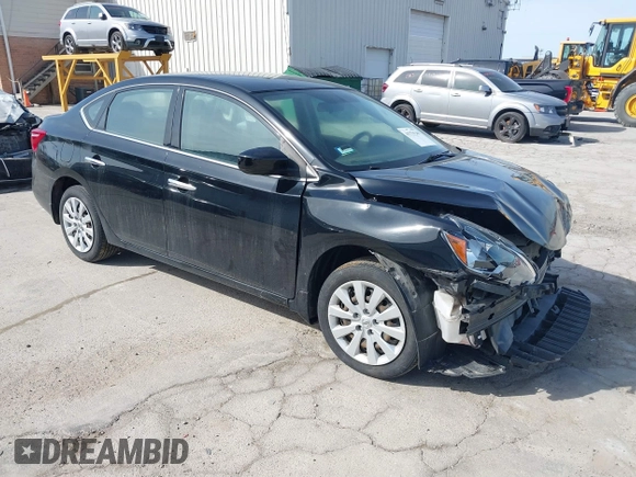 2017 Nissan Sentra SV with VIN 3N1AB7APXHY282073, listed as a IAAI auction lot 41779240 with 14,646 mi miles and . Bid and sale history available at carsss.com. Image 1.