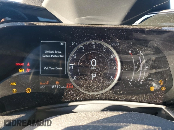 2024 Lexus NX with VIN JTJAGCEZ1R2016327, listed as a Copart auction lot 86391934 with 8,712 mi miles and Salvage Title. Bid and sale history available at carsss.com. Image 9.