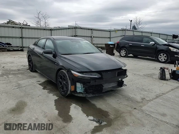 2025 Hyundai Elantra N Line z VIN KMHLR4DF5SU872495, wystawiony jako Copart lot #49594045 z przebiegiem 532 mil mil oraz Szkoda całkowita • Salvage title. Historia ofert i sprzedaży dostępna na DreamBid. Obrazek 11.
