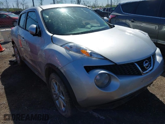 2014 Nissan Juke SL with VIN JN8AF5MVXET358643, listed as a IAAI auction lot 41990136 with 1 mi miles. Bid and sale history available at carsss.com. Image 1.