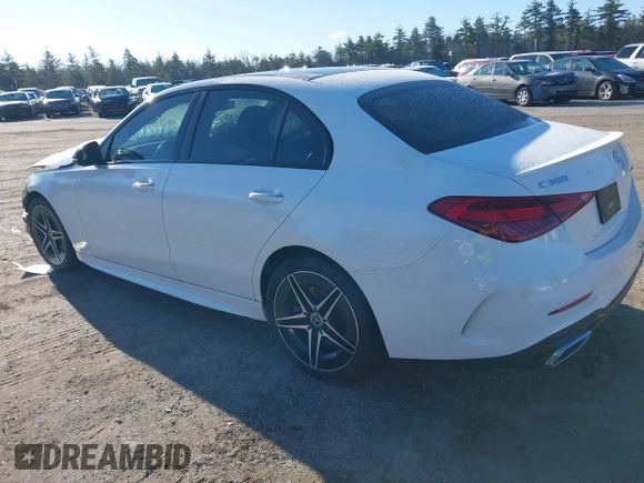2023 Mercedes-Benz C 300 with VIN W1KAF4HB2PR082535, listed as a IAAI auction lot 41835903 with 38,692 mi miles and . Bid and sale history available at DreamBid. Image 3.