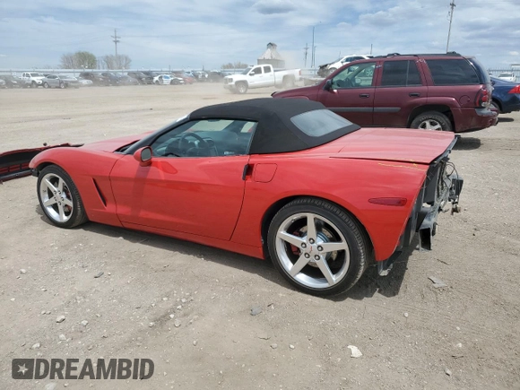 2005 Chevrolet Corvette with VIN 1G1YY34U055125061, listed as a Copart auction lot 55950055 with 46,458 mi miles and Salvage title. Bid and sale history available at DreamBid. Image 2.