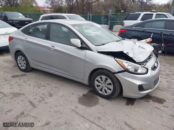 2015 Hyundai Accent GLS with VIN KMHCT4AE7FU849786, listed as a IAAI auction lot 41965237 with 98,587 mi miles. Bid and sale history available at carsss.com. Image 1.
