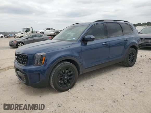 2024 Kia Telluride SX X-Line with VIN 5XYP5DGC6RG459113, listed as a Copart auction lot 52729565 with 23,743 mi miles and Salvage Title. Bid and sale history available at carsss.com. Image 1.