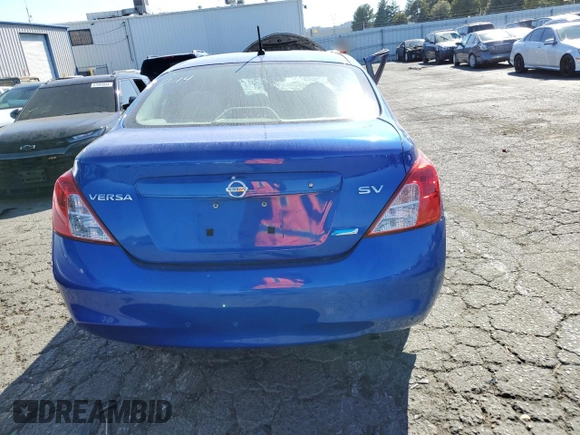 2012 Nissan Versa SV with VIN 3N1CN7AP4CL862165, listed as a Copart auction lot 45998665 with 0 mi miles and Salvage Title. Bid and sale history available at carsss.com. Image 6.