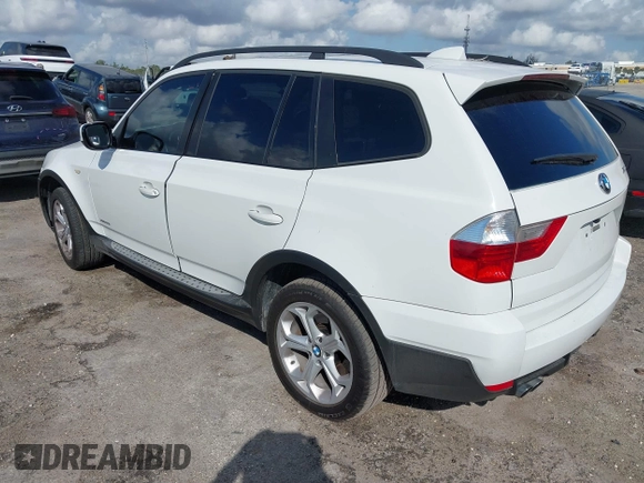 2010 BMW X3 xDrive30i with VIN WBXPC9C47AWJ36653, listed as a IAAI auction lot 41620909 with 126,642 mi miles. Bid and sale history available at carsss.com. Image 3.