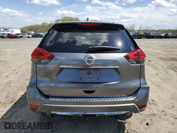 2017 Nissan Rogue SV with VIN KNMAT2MV4HP560393, listed as a Copart auction lot 53114105 with 133,988 mi miles and Salvage Title. Bid and sale history available at carsss.com. Image 6.