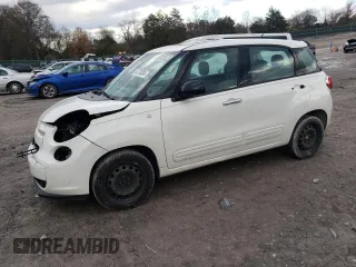2014 FIAT 500L Pop with VIN ZFBCFAAH4EZ003799, listed as a Copart auction lot 83738304 with 124,266 mi miles and Salvage Title. Bid and sale history available at carsss.com. Image 1.