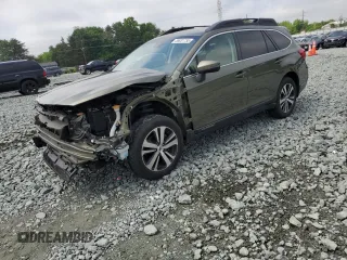 2018 Subaru Outback Limited with VIN 4S4BSENC5J3343045, listed as a Copart auction lot 55931755 with 77,575 mi miles and Salvage title. Bid and sale history available at DreamBid. Image 1.