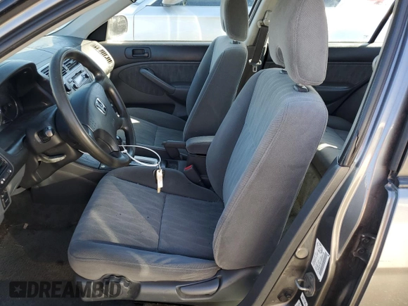 2004 Honda Civic LX with VIN 2HGES16614H939128, listed as a Copart auction lot 46576465 with 187,153 mi miles and Clean Title. Bid and sale history available at DreamBid. Image 7.