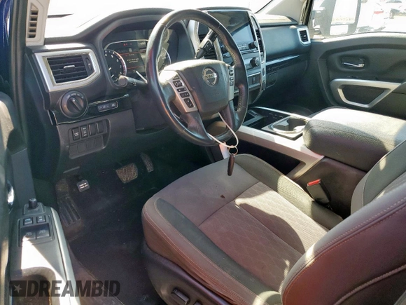 2021 Nissan Titan z VIN 1N6AA1CF8MN520167, wystawiony jako Copart lot #47062765 z przebiegiem 191 189 mil mil oraz Czysty tytuł • Clean title. Historia ofert i sprzedaży dostępna na DreamBid. Obrazek 8.