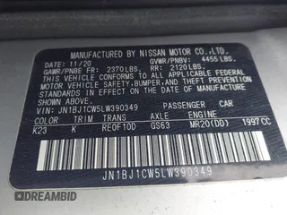 2020 Nissan Rogue Sport SL with VIN JN1BJ1CW5LW390349, listed as a IAAI auction lot 41432049 with 35,028 mi miles. Bid and sale history available at carsss.com. Image 9.