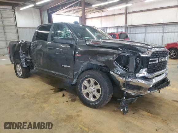 2023 Ram 2500 Big Horn with VIN 3C6UR5DL1PG540186, listed as a Copart auction lot 61088585 with 64,499 mi miles and Salvage title. Bid and sale history available at DreamBid. Image 4.