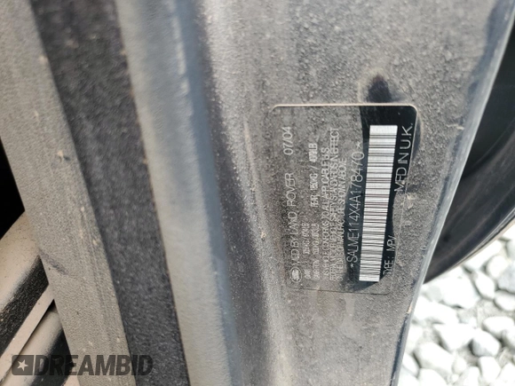 2004 Land Rover Range Rover HSE with VIN SALME114X4A178470, listed as a Copart auction lot 65686195 with Not provided miles and Salvage title. Bid and sale history available at DreamBid. Image 14.