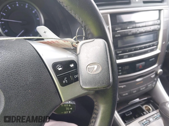 2012 Lexus IS 250 with VIN JTHCF5C27C5060417, listed as a IAAI auction lot 41938870 with 72,010 mi miles and . Bid and sale history available at DreamBid. Image 11.