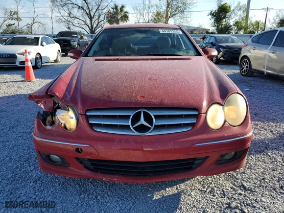 2007 Mercedes-Benz CLK-Class 3.5L with VIN WDBTJ56H97F227410, listed as a Copart auction lot 44182255 with 211,780 mi miles and Salvage Title. Bid and sale history available at carsss.com. Image 5.