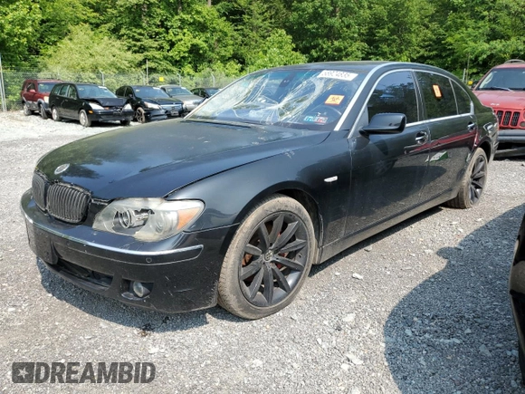 2008 BMW 7 Series 750Li z VIN WBAHN83558DT77600, wystawiony jako Copart lot #58924835 z przebiegiem Nie podano mil oraz Szkoda całkowita • Salvage title. Historia ofert i sprzedaży dostępna na DreamBid. Obrazek 1.