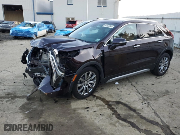 2021 Cadillac XT4 AWD Premium Luxury with VIN 1GYFZDR46MF040495, listed as a Copart auction lot 84465044 with Not Provided miles and Salvage Title. Bid and sale history available at carsss.com. Image 1.
