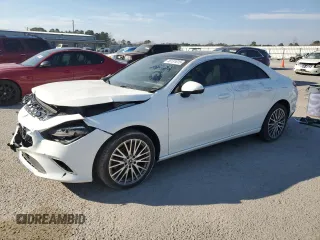 2020 Mercedes-Benz CLA with VIN WDD5J4GB2LN034410, listed as a Copart auction lot 46131615 with 0 mi miles and Salvage Title. Bid and sale history available at carsss.com. Image 1.