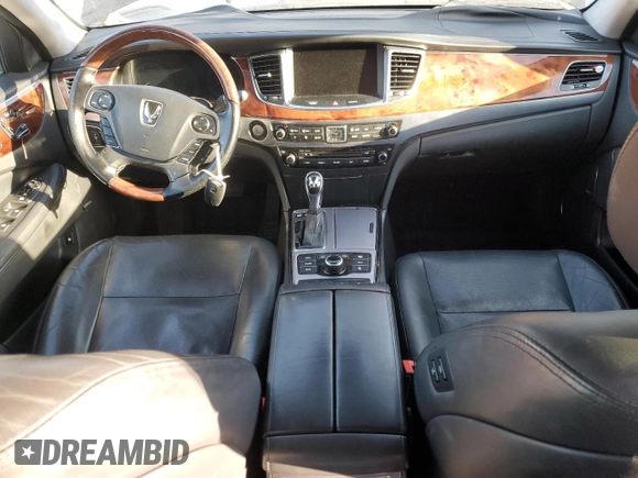 2016 Hyundai Equus Ultimate with VIN KMHGH4JH2GU101008, listed as a Copart auction lot 48182445 with 110,423 mi miles and Salvage Title. Bid and sale history available at DreamBid. Image 8.