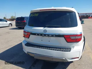 2023 Nissan Armada SV with VIN JN8AY2AD9P9692845, listed as a IAAI auction lot 42213250 with 59,880 mi miles and . Bid and sale history available at DreamBid. Image 16.