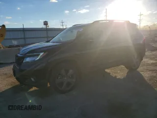 2021 Honda Passport Touring with VIN 5FNYF8H98MB019552, listed as a Copart auction lot 80360194 with 39,173 mi miles and Salvage Title. Bid and sale history available at carsss.com. Image 1.