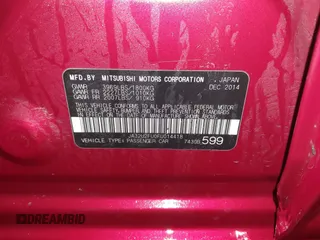 2015 Mitsubishi Lancer ES with VIN JA32U2FU0FU014418, listed as a IAAI auction lot 41489892 with 55,599 mi miles. Bid and sale history available at carsss.com. Image 9.