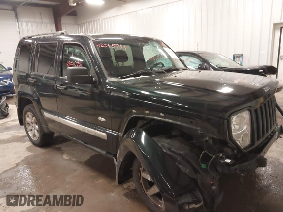 2012 Jeep Liberty Sport with VIN 1C4PJMAKXCW169544, listed as a IAAI auction lot 42045754 with 77,829 mi miles. Bid and sale history available at carsss.com. Image 1.