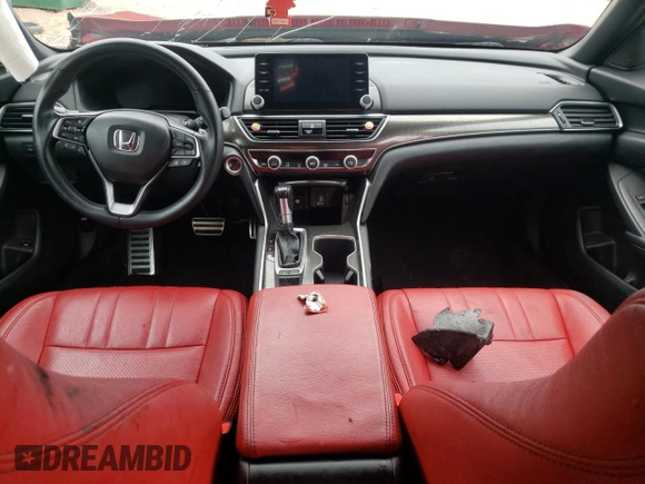 2018 Honda Accord Sedan Sport 1.5T with VIN 1HGCV1F39JA137747, listed as a Copart auction lot 57206083 with 58,126 mi miles and Salvage Title. Bid and sale history available at carsss.com. Image 8.