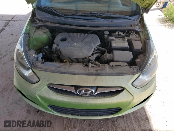2012 Hyundai Accent SE with VIN KMHCU5AE8CU047472, listed as a Copart auction lot 53487745 with 120,449 mi miles and Salvage Title. Bid and sale history available at carsss.com. Image 11.