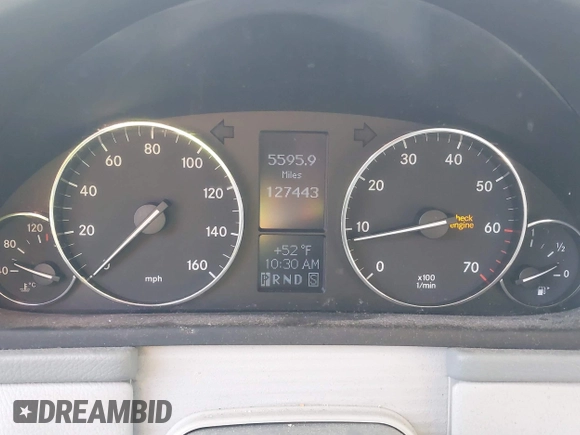 2005 Mercedes-Benz C 230 Kompressor with VIN WDBRF40J75F721490, listed as a IAAI auction lot 42122790 with 127,443 mi miles and . Bid and sale history available at DreamBid. Image 7.