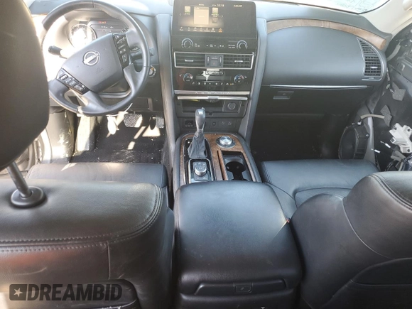 2022 Nissan Armada SL with VIN JN8AY2BD4N9676693, listed as a Copart auction lot 88497815 with 65,351 mi miles and Salvage Title. Bid and sale history available at carsss.com. Image 8.