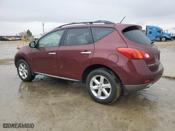 2009 Nissan Murano SL with VIN JN8AZ18U99W007289, listed as a Copart auction lot 48181165 with 123,070 mi miles and Clean Title. Bid and sale history available at carsss.com. Image 2.