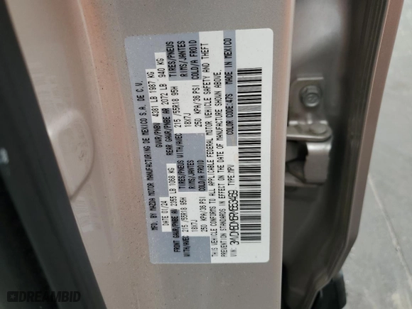 2024 Mazda CX-30 2.5 S Premium Package with VIN 3MVDMBDM6RM653469, listed as a Copart auction lot 47192475 with 9,854 mi miles and Salvage Title. Bid and sale history available at carsss.com. Image 13.