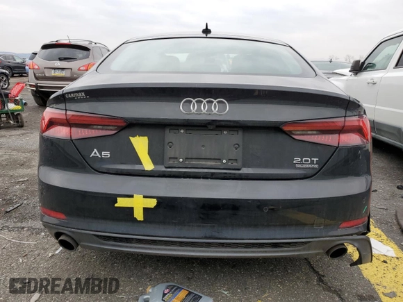2018 Audi A5 Sportback Premium Plus with VIN WAUENCF53JA060424, listed as a Copart auction lot 40566934 with 60,963 mi miles. Bid and sale history available at carsss.com. Image 6.