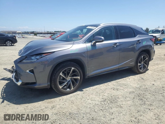 2017 Lexus RX 450h z VIN 2T2BGMCA1HC017953, wystawiony jako Copart lot #55776145 z przebiegiem 96 190 mil mil oraz Szkoda całkowita • Salvage title. Historia ofert i sprzedaży dostępna na DreamBid. Obrazek 1.