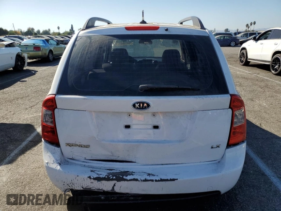 2009 Kia Rondo LX with VIN KNAFG529X97273401, listed as a Copart auction lot 75829094 with 171,062 mi miles and Salvage Title. Bid and sale history available at carsss.com. Image 6.