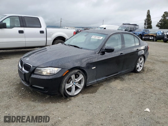 2011 BMW 3 Series 335i with VIN WBAPM5C59BF181975, listed as a Copart auction lot 51857465 with 87,341 mi miles and Salvage Title. Bid and sale history available at carsss.com. Image 1.